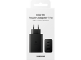 Cargador - Samsung EP-T6530, 65W, De Pared, 2x USB-C/1x USB-A, Carga Rápida, Sin Cable, Negro