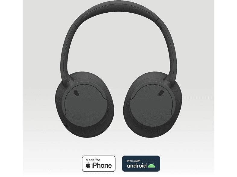 Auriculares inalámbricos - Sony WH-CH720N Bluetooth, Noise Cancelling ANC, Autonomía 35 horas, Carga rápida, Negro