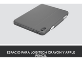 Funda con teclado - Logitech Rugged Folio para iPad (10.ª generación), Resistente a caídas