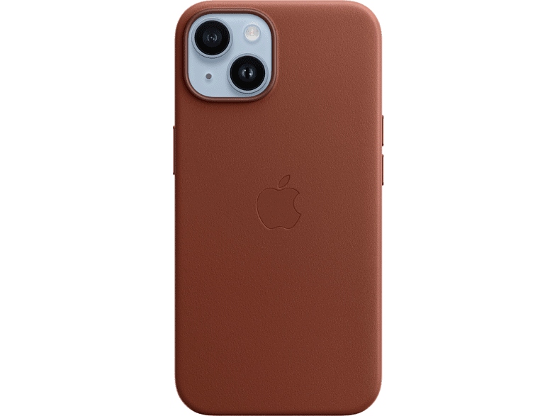Apple Funda de piel con MagSafe para el iPhone 14, Ocre oscuro