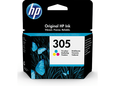 Cartucho de tinta - HP 305, Amarillo, Cian, Magenta, 3YM60AE