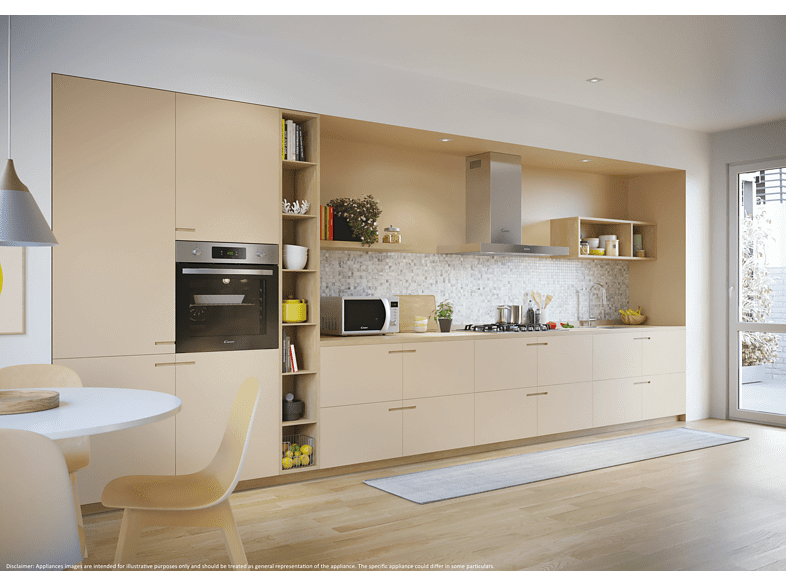 Horno - Candy Idea FIDC X605, Integrable, Multifunción, 60cm, 65L, 8 funciones, Display Touch, Inox