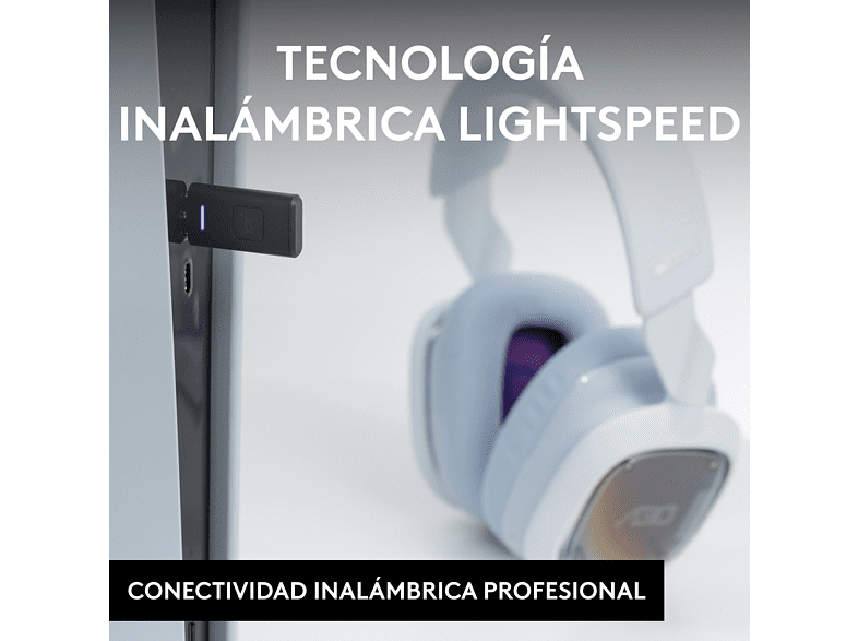 Auriculares gaming - Astro A30, Bluetooth, 27hs de batería, Micrófono desmontable, Compatible con Xbox/NSW/PC y Android, Blanco