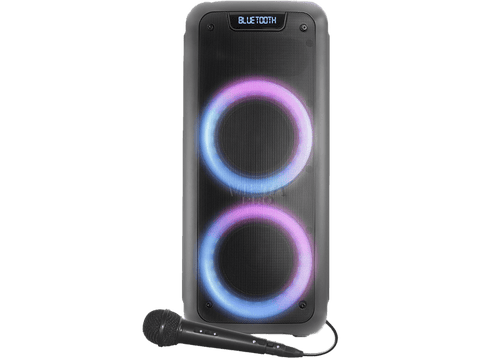 Altavoz de gran potencia - Vieta Pro Party 10, 150 W, Bluetooth, Micrófono, 9 hs de autonomía, Negro