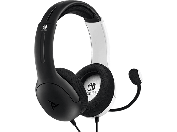 Auriculares gaming - PDP LVL 40, Para Nintendo Switch, De diadema, Con cable, Jack 3.5 mm, Negro