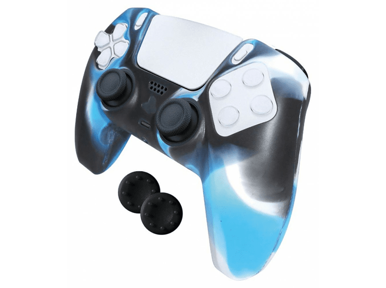 Funda + grips - Ardistel BlackFire Silicone Sleeve Gamer Kit para mandos PS5, Silicona, Multicolor