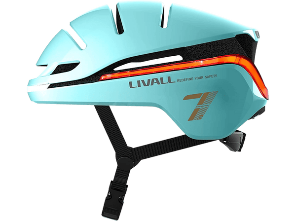 Casco - Livall EVO21, M (54 - 58 cm), Control remoto, Iluminación 360º, Alarma SOS, Batería 500 mAh, Menta