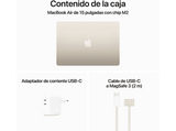 APPLE MacBook Air (2023), 15.3 Retina, Chip M2 de Apple, 8 GB, 256 GB SSD, MacOS, Teclado Magic Keyboard Touch ID, Blanco estrella
