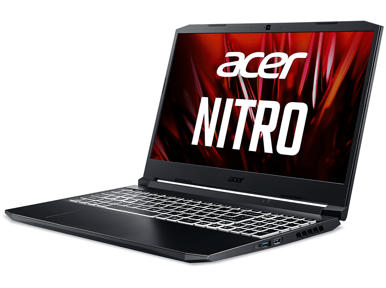 Portátil gaming - Acer AN515-57, 15.6 Full HD, Intel® Core™ i5-11400H, 8GB RAM, 512GB SSD, GeForce RTX™ 3050Ti, Sin sistema operativo
