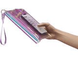 Funda - CellularLine VOYAGERPOUCH23T, Resistente al agua, Con correa, Certificación IP64, Transparente