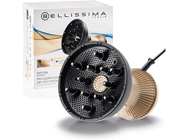 Secador - Bellissima Diffon Supreme, Difusor De Aire Caliente, 2 Velocidades, 3 Temperaturas