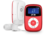 Reproductor MP3 - SPC Blackbird, 4GB, 12 h Autonomía, MicroSD, Radio FM, Rojo