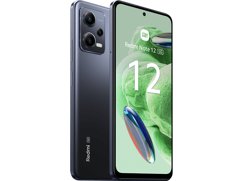 Móvil - Xiaomi Redmi Note 12 5G, Gris, 128 GB, 6 GB RAM, 6.67 AMOLED FHD+ 120Hz, Qualcomm Snapdragon® 4 Gen 1 - 2,2 Ghz, 5000 mAh, Android