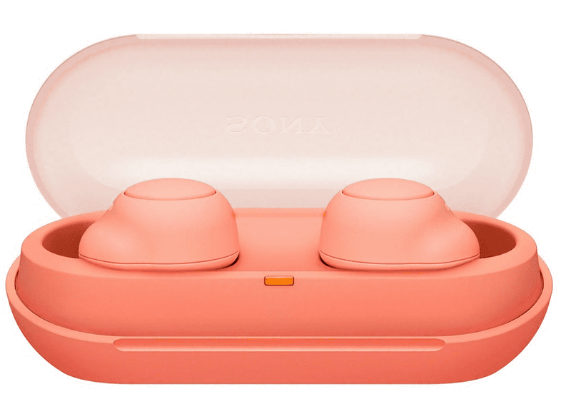 Auricular True Wireless - Sony WFC500D, Voice assistant, Bluetooth, Carga rápida, 20h, IPX4 Naranja
