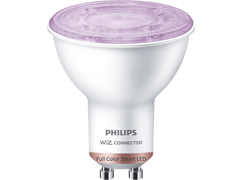 Bombilla inteligente - Philips PAR16 GU10, Luz Colorida, WiFi, Bluetooth, Smart Led, Blanco