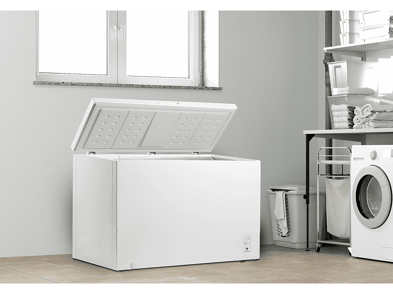 Congelador horizontal - OK OFZ 181 F W, Compresión, 85 cm, 290 Litros, Display, Blanco