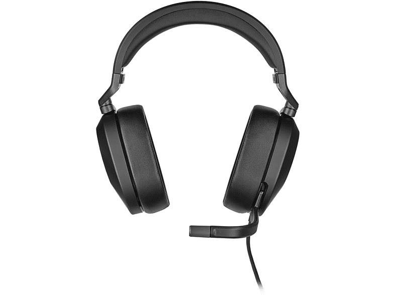 Auriculares gaming - Corsair HS65 Surround, No Bluetooth, Cable 1.8 m, Carbón