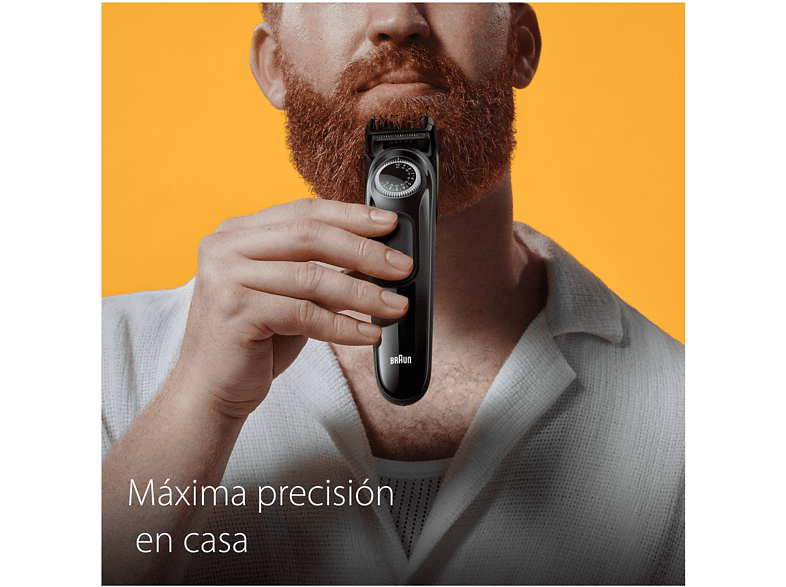 Barbero - Braun  Series 3 BT3410, Recortadora De Barba, Dial de precisión, 40 ajustes de longitud