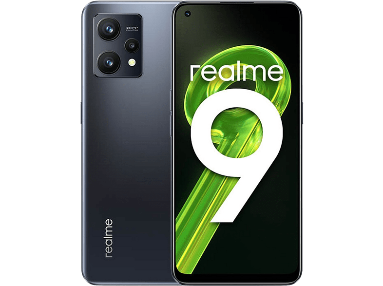 Móvil - realme 9 4G, Meteor Black, 128 GB, 8 GB RAM, 6.4  FHD+, Procesador Snapdragon 680,  5000 mAh, Android