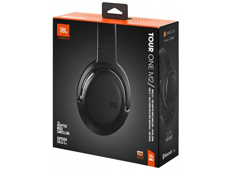 Auriculares inalámbricos - JBL Tour One M2, Bluetooth, Cancelación Activa de ruido, 50h autonomía, Negro