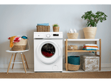 Lavadora carga frontal - OK OWM 6143 D, 6 kg, 15 Programas, Bloqueo, Acero inoxidable, Con 1000 rpm, Blanco