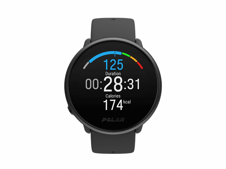 Reloj deportivo - Polar Ignite 2, 1.2, 165 mAh, 20h autonomía, IPS TFT, Bluetooth, GPS, Frecuencia cardíaca, Táctil, Negro