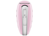 Batidora de mano - Smeg HMF01PKEU 50' Style, Eléctrica, 250 W, 9 Velocidades, Función turbo, LED, Rosa