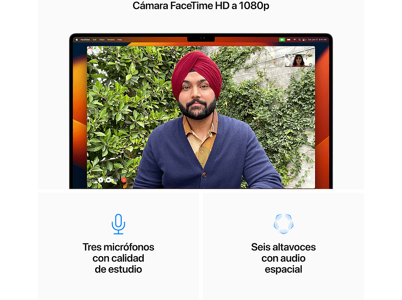 Apple MacBook Pro (2023), 16.2  Liquid Retina XDR, Chip M2 Pro, 16 GB, SSD de 512 GB, macOS, Cámara FaceTime HD a 1080p, Plata