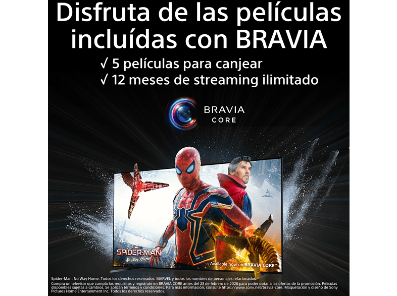 TV LED 55 - Sony BRAVIA 55X85L, Full Array LED, 4K HDR 120, Google TV, HDMI 2.1, Alexa, Siri, Bluetooth, Eco, BRAVIA Core, Diseño Estilizado