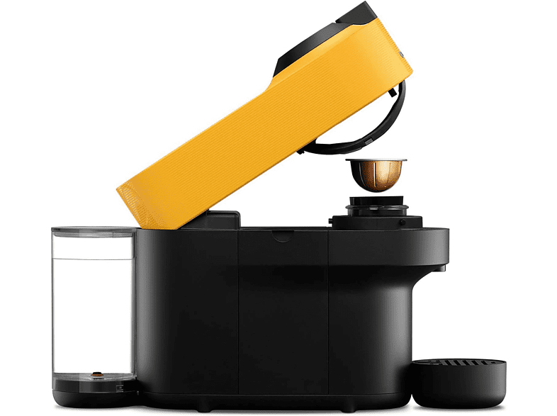 Cafetera de cápsulas - De'Longhi Nespresso Vertuo Pop ENV90.B, 0.56 l, 1350 W, Tecnología de Centrifugación, Amarillo Mango