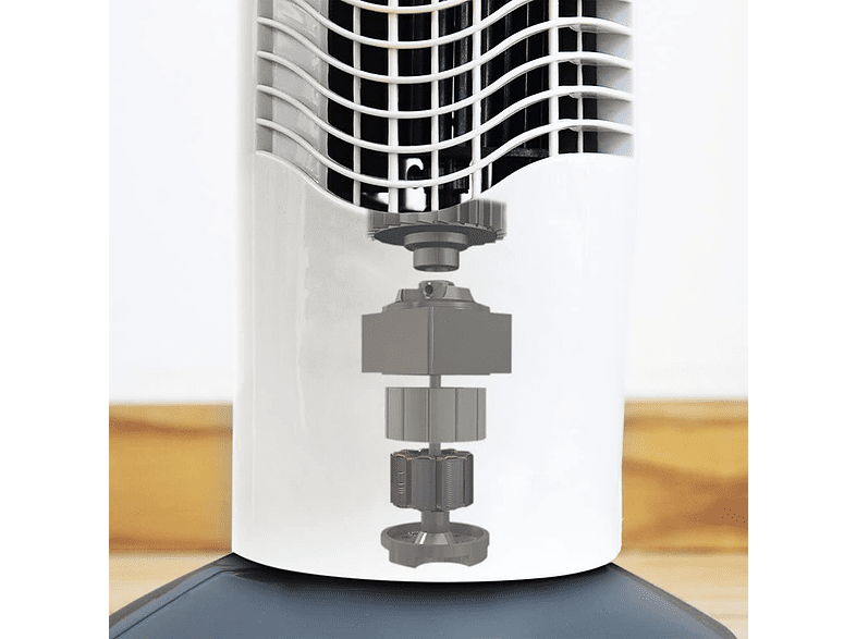 Ventilador de torre - Cecotec EnergySilence 790 Skyline, 50W, 3 velocidades, Temporizador, Oscilante, Gris