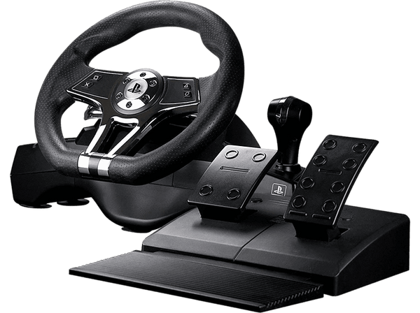 Volante - FR-TEC Hurricane MK II, Con Pedales, Rotación 270º, Vibración, Licenciado para PlayStation, Negro