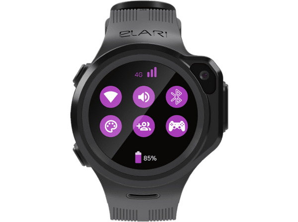 Smartwatch - Elari KidPhone 4GR, Para niños, 1.3", 48 horas, 2G, Bluetooth, IP67, Wi-Fi, GPS, Negro