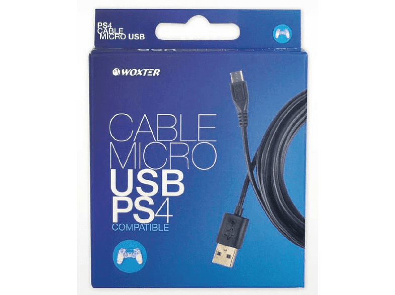 Cable de Carga - Woxter - Cable de Carga Micro USB/ USB, PS4