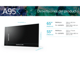 TV QD-OLED 55 - Sony Master Series BRAVIA XR 55A95K, 4K HDR 120, HDMI 2.1 Perfecto para PS5, Smart TV (Google TV), Bravia CAM, Dolby Vision, Atmos