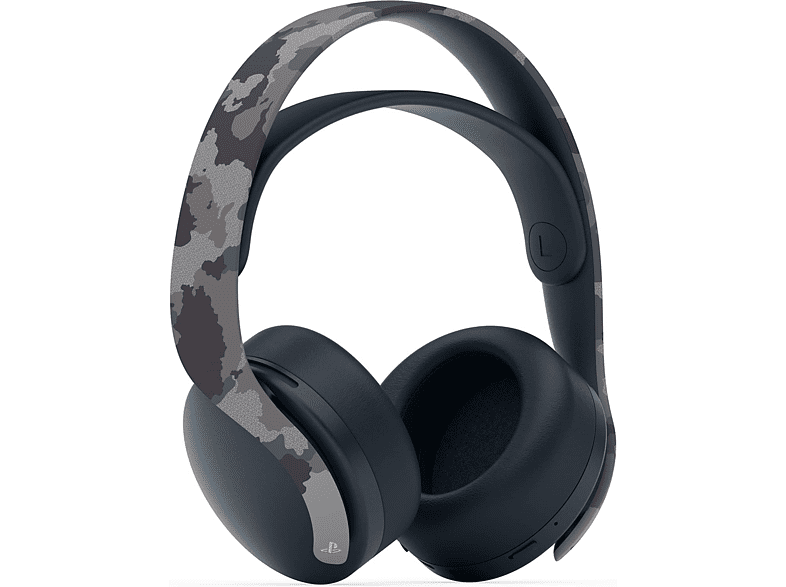 Auriculares gaming - Sony Wireless Pulse 3D™, 12 h autonomía, PS5 y PS4, Gris camuflaje
