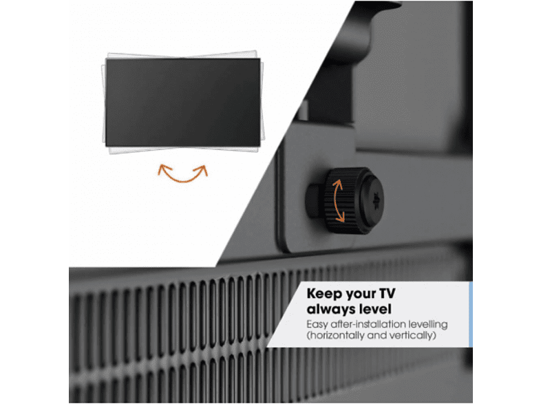 Soporte TV - Vogel's TVM 3665, De 42 a 77, VESA 600 x 400 mm, Peso max. 35kg, Negro