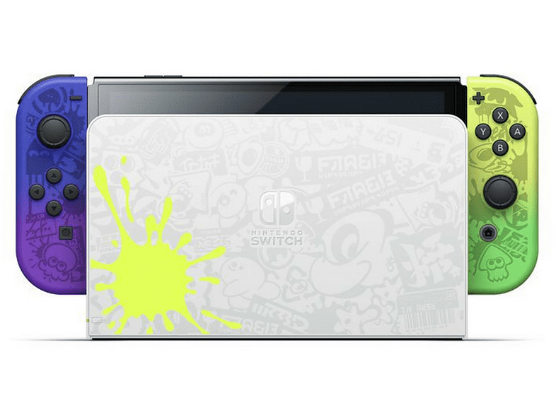 Consola - Nintendo Switch Splatoon Edition Console, OLED, 7, 64 GB, Multicolor