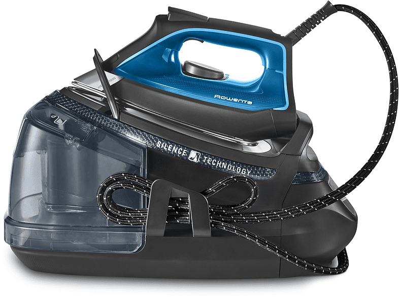 Centro de planchado - Rowenta DG9226 Silence Steam Pro, 7.6bar, Golpe de calor 490gr/min, Azul