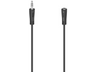 Cable audio - Hama 00205121, 5 m, Puerto Jack 3.5 mm, Enchufe Jack 3.5 mm, Extensión, Negro