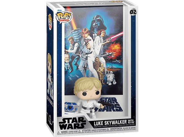 Figura - Funko Pop! Luke Skywalker con R2D2 y Póster 'Star Wars' (1978)