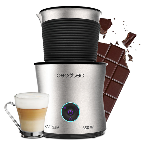 Espumador - Cecotec Power Moca Spume 5000. 4 en 1, Prepara Chocolate, Jarra Apta para Lavavajillas