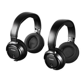 Auricular - Thomson WHP 3203 D Negro Circumaural Diadema Alámbrico/Inalámbrico