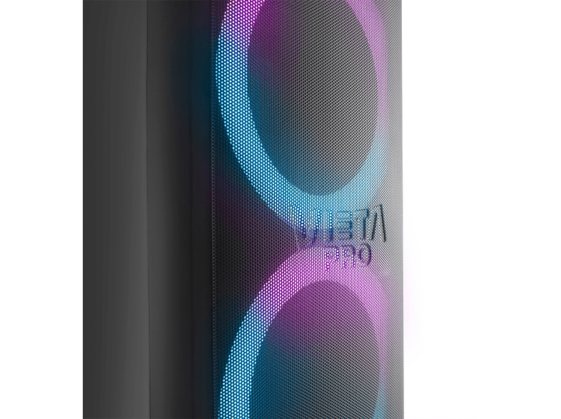 Altavoz de gran potencia - Vieta Pro Party 20, 500 W, Bluetooth, Micrófono inalámbrico, 9 hs de autonomía, Negro