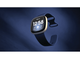 Smartwatch - Fitbit Versa 3, Azul, Funciones de salud avanzadas, GPS, Frecuencia cardiaca, + 6 días batería