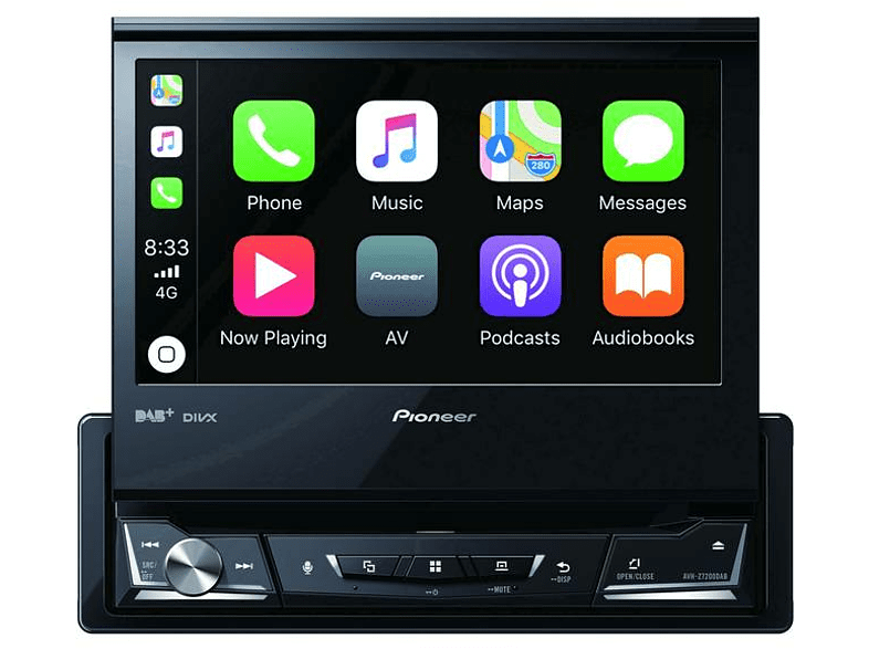 Autorradio - Pioneer AVH-Z7200DAB, Táctil 7, DAB+, 1DIN, 4x50W, USB, AV, Bluetooth, AppRadio,