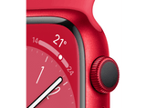 Apple Watch S8 (2022), GPS, 41 mm, Caja de aluminio, Vidrio delantero Ion-X, Correa deportiva PRODUCT(RED)