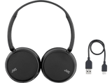 Auriculares inalámbricos - JVC HAS36WBU, Diadema, Bluetooth 5.2, Autonomía 35 h, Micrófono, Negro