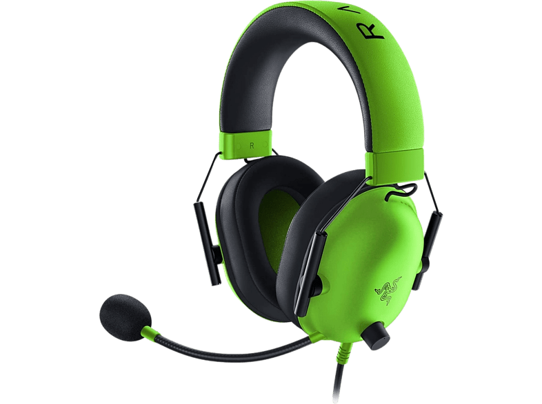 Auriculares gaming - Razer BlackShark V2 X, De diadema, Con cable, Jack 3.5 mm, Sonido 7.1, Micrófono, Verde