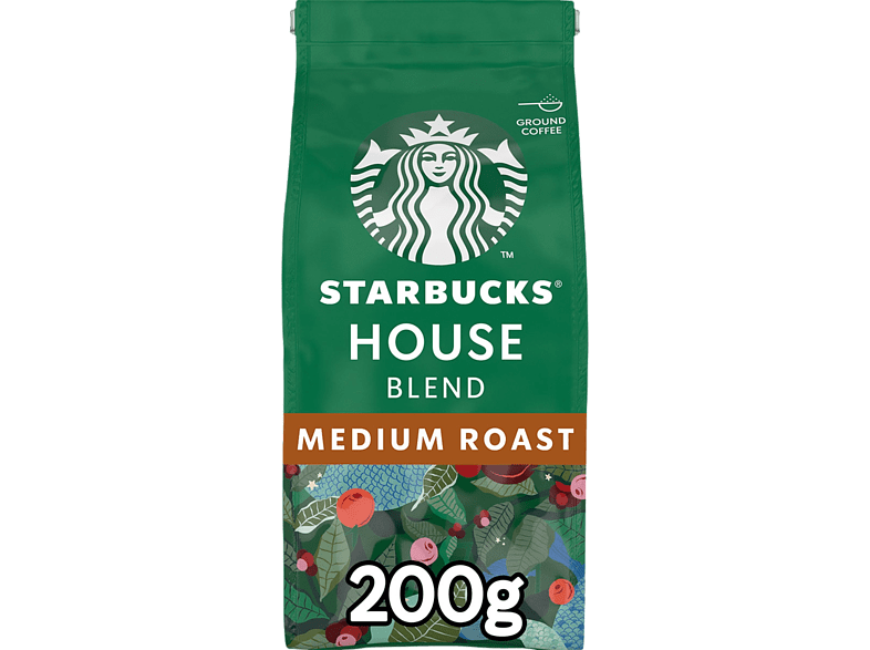 Café molido - Starbucks House Blend, 100% Arábica, Medium Roast, 200 g